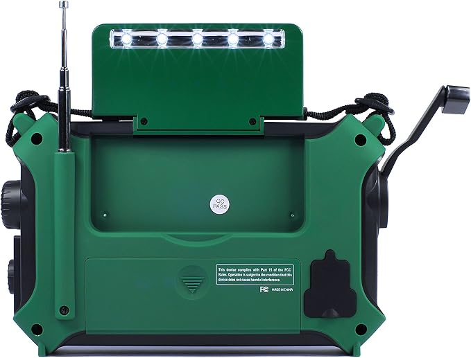 Kaito KA500GRN 5-Way Powered Emergency AM/FM/SW Weather Alert Radio - Image 2