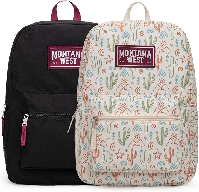 Montana West Backpack for Women Men 2 PCS Lightweight College Bookbags Casual by THEOFFICIALMONTANAWEST
