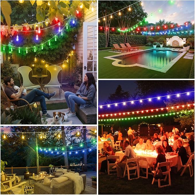 Larkvue 96FT RGBW Outdoor String Lights - Image 6