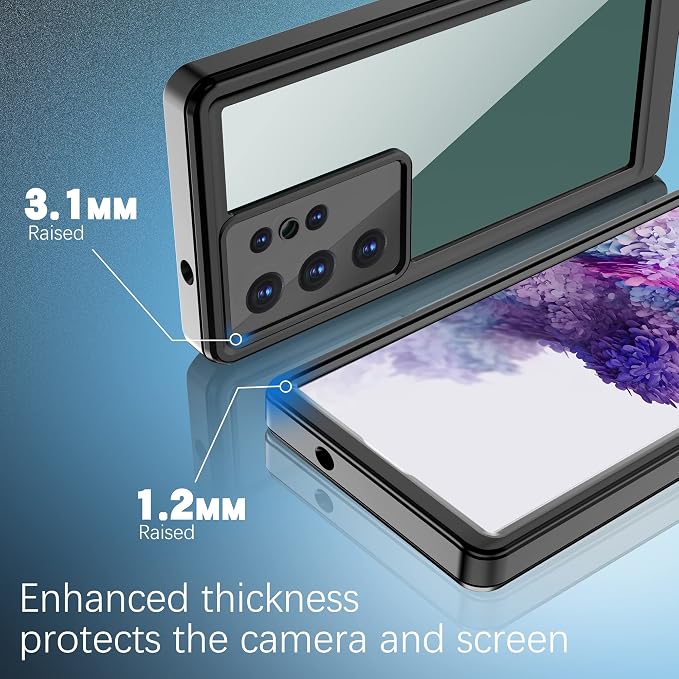 for Samsung Galaxy S22 Ultra Case, IP68 Waterproof Dustproof Case, Full Body - Image 5