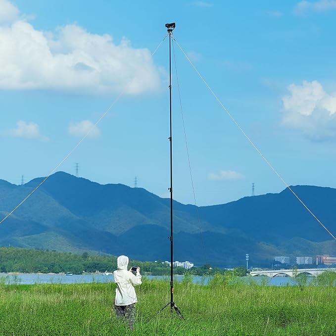 RAUBAY 24' Tall Tripod Stand, Extreme Tall Heavy Duty Sports Camera Video Tripod - Image 7