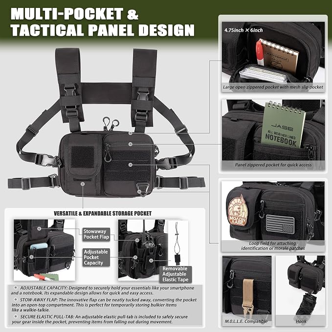 2-in-1 Hydration Backpack & Tactical Chest Pack - Image 5