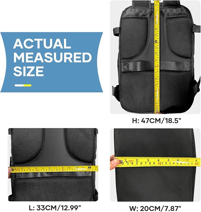 coowoz Large Travel Backpack For Women Men, Carry On Backpack Flight Approved - Image 8
