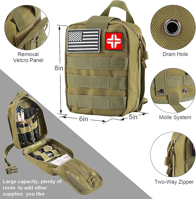 LUXMOM Emergency Survival Kit and First Aid Kit, Gift - Image 6
