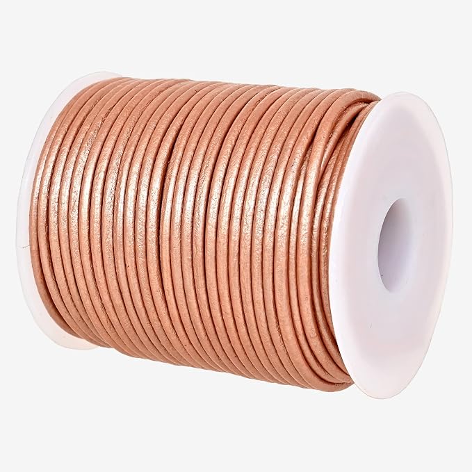GENIQUE Real/Genuine Round Leather String Cord by GENIQUE