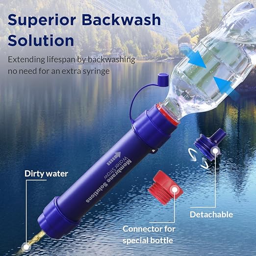 Membrane Solutions Gravity Water Filter 1 Gallon, NSF/ANSI 42&372&401 Certified - Image 5