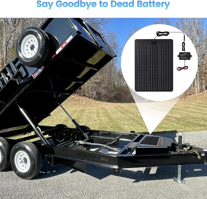 Solar Battery Charger Maintainer, Zuomeng 20W Solar Panel Kit - Image 6