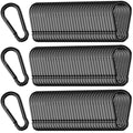 200 Pack M5 Carabiners, 3/16Inch Galvanized Steel Black Quick Link Small by SEUNGCH
