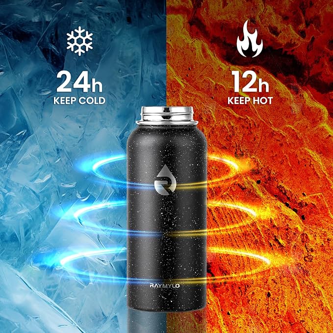 RAYMYLO Insulated Water Bottle 32 oz, Triple Wall Vacuum Stainless Steel - Image 3