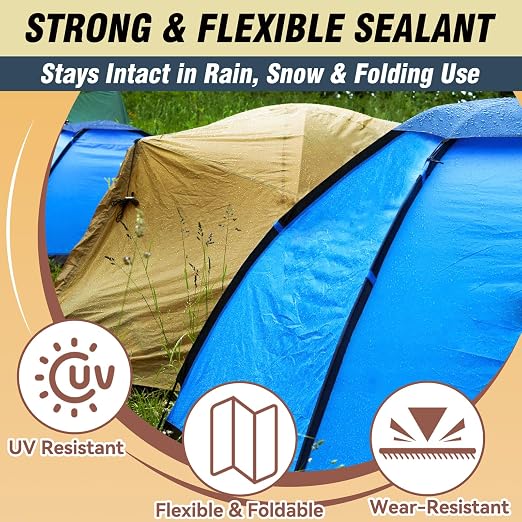 Tent Repair Glue Seam Sealer, Waterproof Flexible Tent Repair Kit, Tent Seam - Image 2