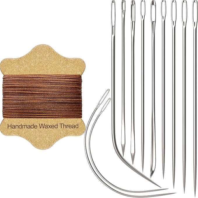 VONEEDL Upholstery Repair Kit: Waxed Sewing Thread & Heavy Duty Needles by VONEEDL