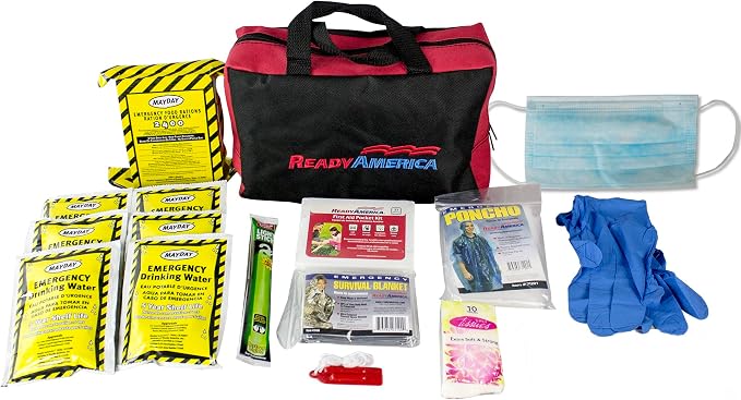Ready America 72 Hour Emergency Kit, 3-Day Tote, Includes First Aid Kit by ReadyAmerica