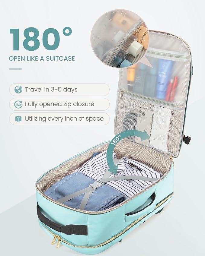LOVEVOOK Travel Backpack for Women & Men 50L, Airline Approved Carry On - Image 2
