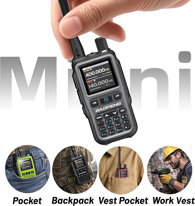 BAOFENG UV-5R Mini Ham Radio: Long Range Handheld Two Way Radio - Image 2