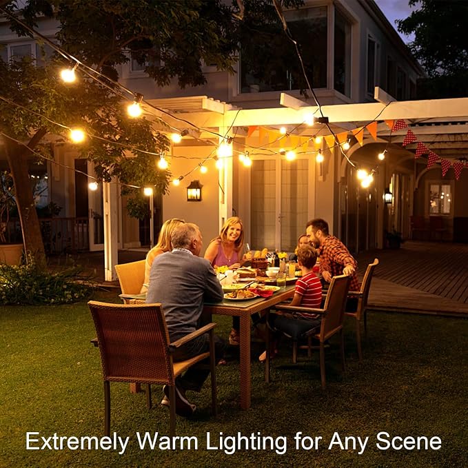 OHLUX Outdoor String Lights, 110FT Dimmable Patio Lights - Image 7