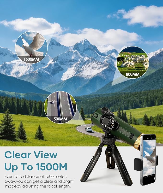Monocular Telescope 12X60 HD High Power - Image 6