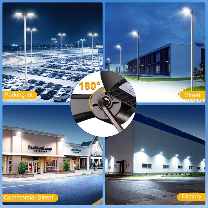 ledmo LED Parking Lot Lights, 2 Pack 144000LM Total Professional 480W Super - Image 9