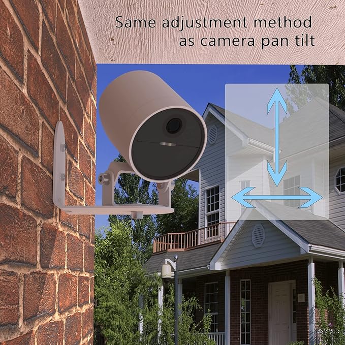 Teccle Metal Wall Mount for SimpliSafe Outdoor Camera, 360 Degree Adjustment - Image 3