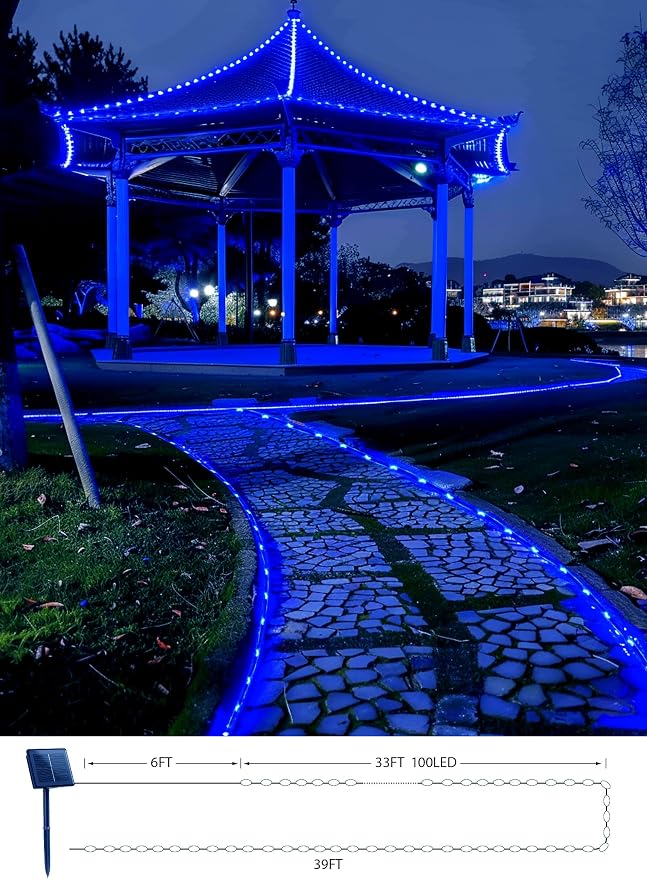 Brightown Solar Christmas Lights Outdoor Waterproof, 2 Pack Total 78FT 200 LED - Image 6