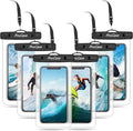 ProCase 6 Pack Waterproof Phone Pouch Dry Bag Underwater Case by ProCase