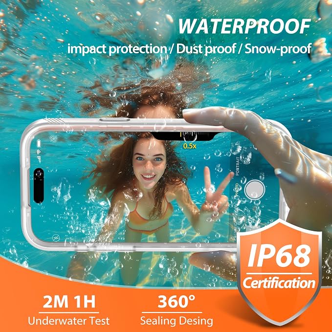 SPORTLINK for iPhone 17 Pro Max Case, IP68 Waterproof Military Protective Full - Image 3