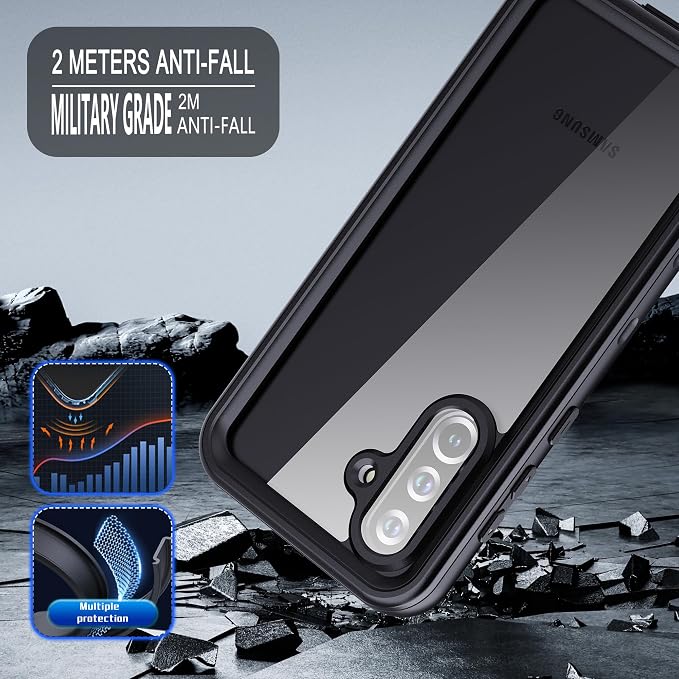 for Samsung Galaxy A37/A36 5G Case, IP68 Waterproof Shockproof Case, Military - Image 3