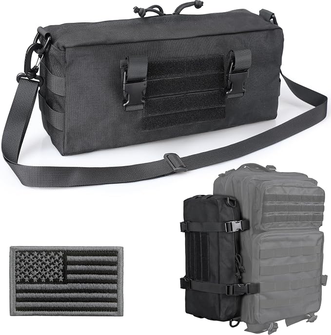 WYNEX Large Molle Pouch, Tactical Molle Bag Vertical Admin Pouch, Modular by WynexTactical
