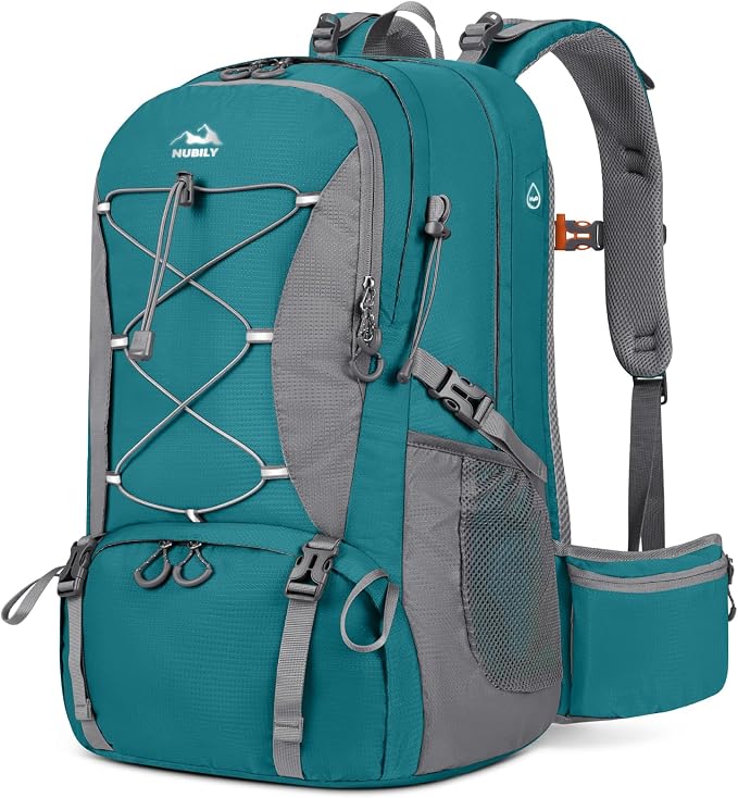 NUBILY 50L Hiking Backpack Waterproof Camping Backpack by NUBILY