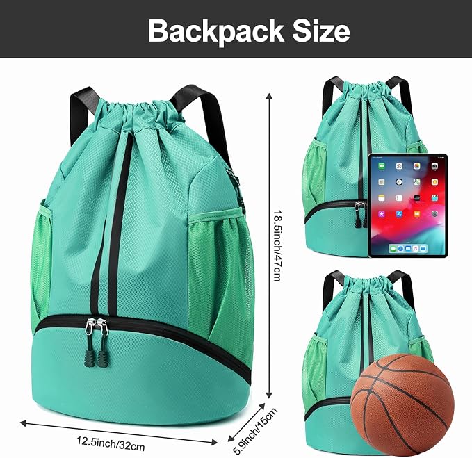 Hoedia Sports Drawstring Backpack - Image 6