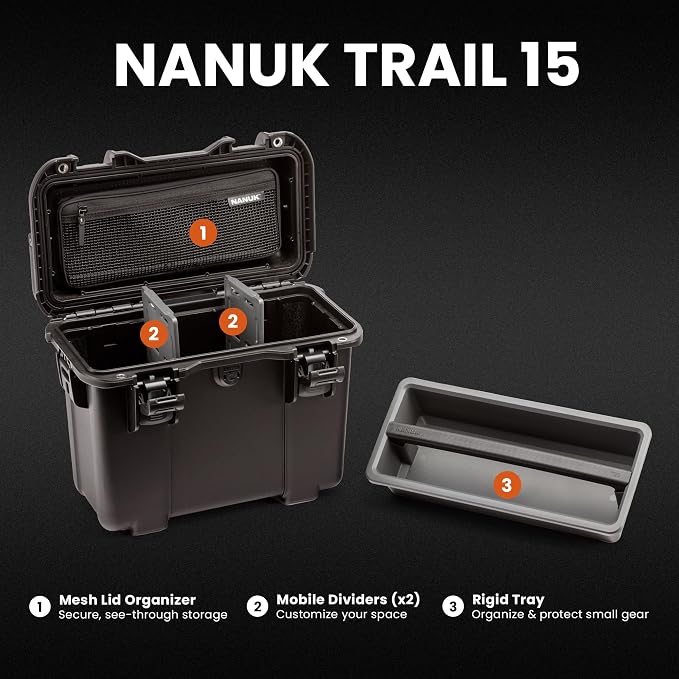 NANUK Trail 15 – 15.9L Waterproof Storage Box – Cargo Case - Image 2