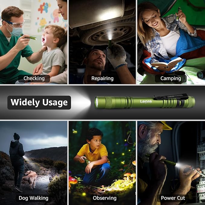 Lepro LED Pen Flashlights, Lightweight, Waterproof Pocket Flashlight - Image 5