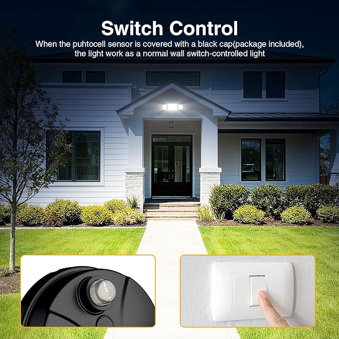 Onforu 70W Dusk to Dawn Outdoor Lighting, 7000LM Black Flood Lights Outdoor - Image 4