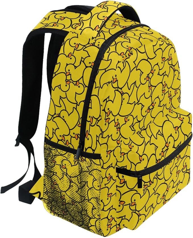 Wamika Kids Backpack Cute Yellow Duck School Backpacks Boys Girls Preschool - Image 5