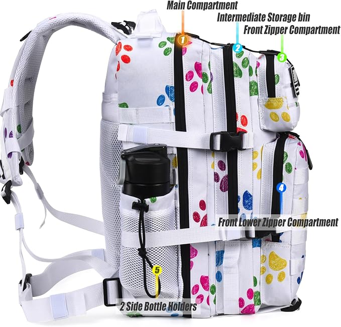 45L Tactical Backpack for Men Women, Military Assault Pack - Image 5