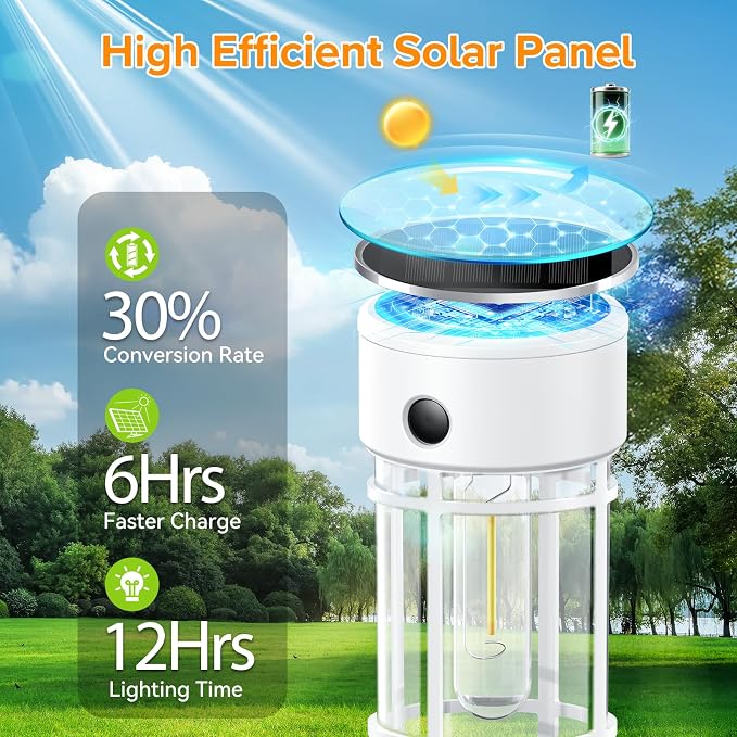 LETMY Solar Pathway Lights Outdoor, 4 Pack Solar Lights Outdoor Waterproof IP65 - Image 6