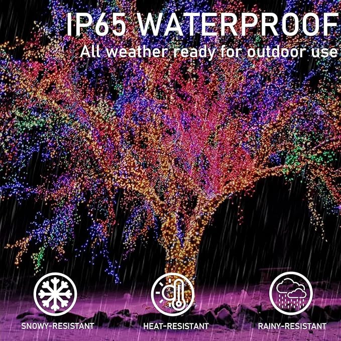 Upgrade 2Pack 200LED Solar String Lights - Image 4