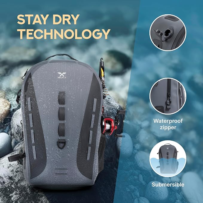 Xelfly Waterproof Fishing Backpack G2 - Image 2