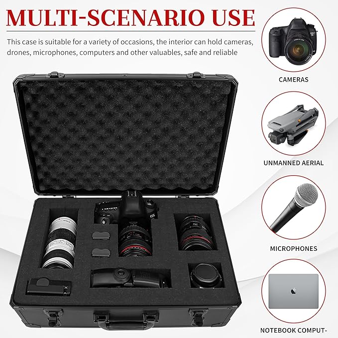 Protective Hard Case 22 X 14 X 8-Inch Shockproof Water-resistant - Image 3