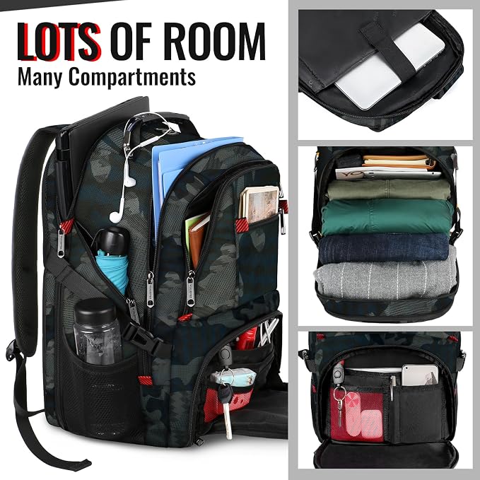 YOREPEK Large Backpack for Men, Extra Large Laptop Backpacks for Men Women - Image 2
