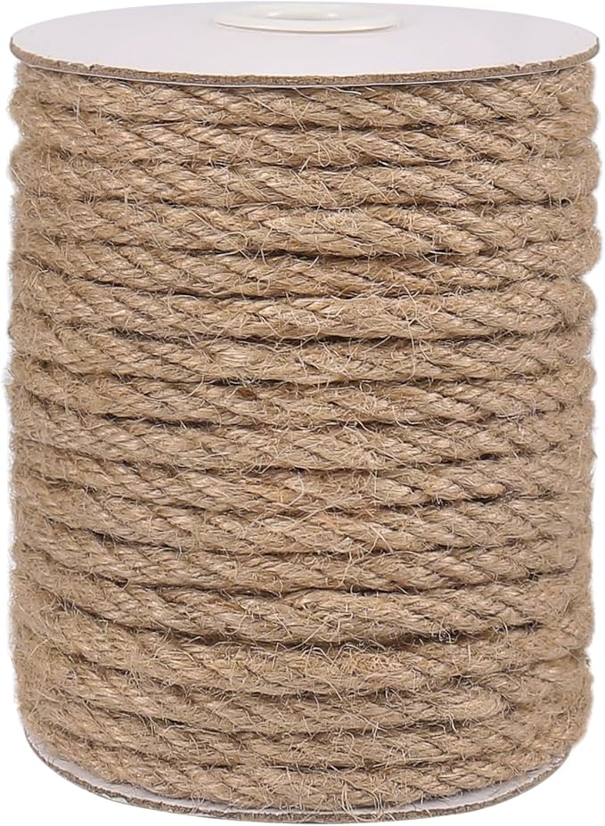Vivifying 6mm Jute Rope, 50 Feet Strong Natural Jute Twine by Vivifying