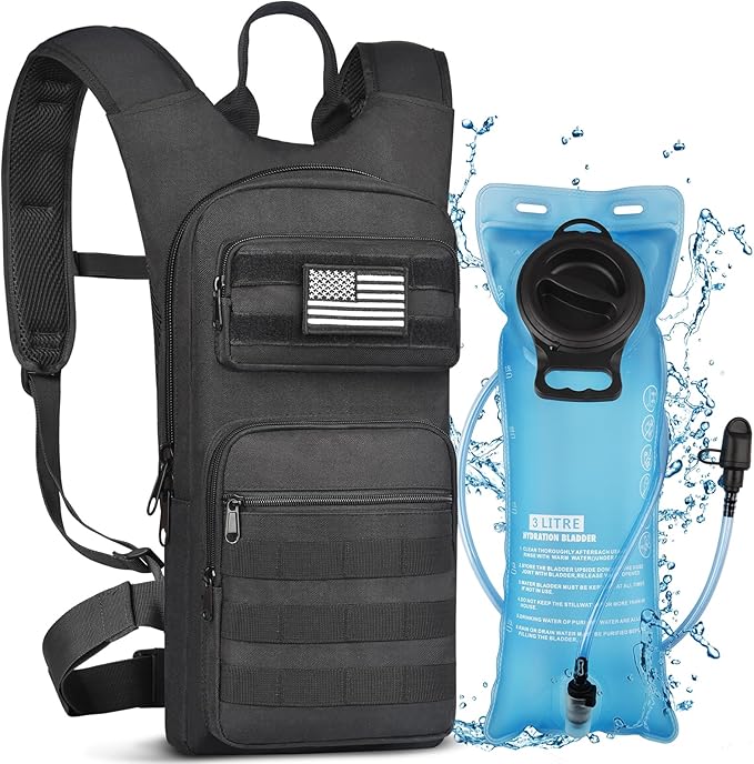 NOOLA Hydration Backpack with 3L TPU Water Bladder, Tactical Molle Water by NOOLA