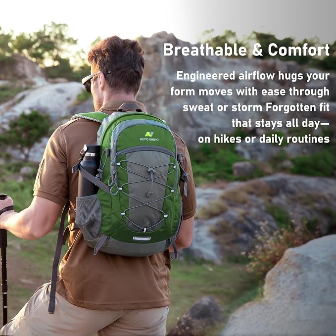 N NEVO RHINO Hiking Backpack 20L Water Resistant Outdoor Day Pack, Lightweight - Image 5
