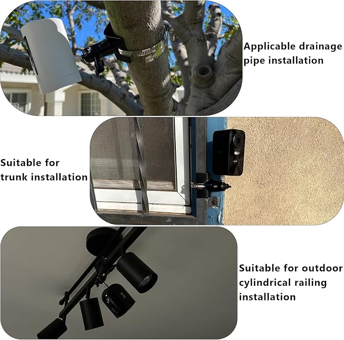 No-Drill Outdoor Security Camera Pole Mount, Universal Pole Mounting Compatible - Image 6