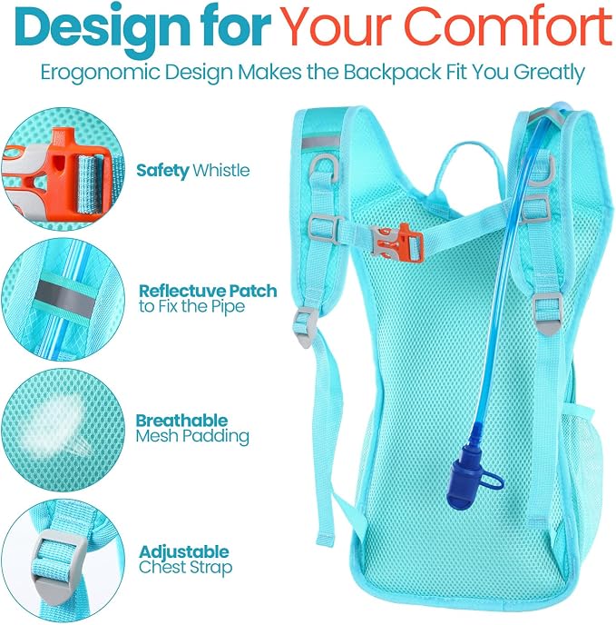 Shinylin 2 Pcs Kids Hydration Backpack - Image 4