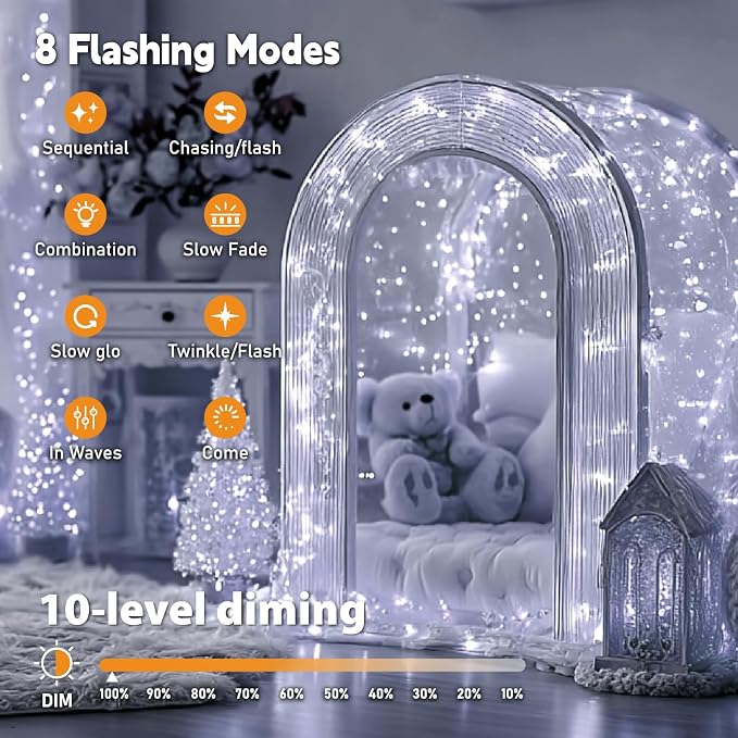 ZSJWL 6 Pack Rechargeable Fairy Lights - Image 7