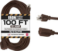 Iron Forge Cable Outdoor Brown Extension Cord 100 ft by IronForgeCable