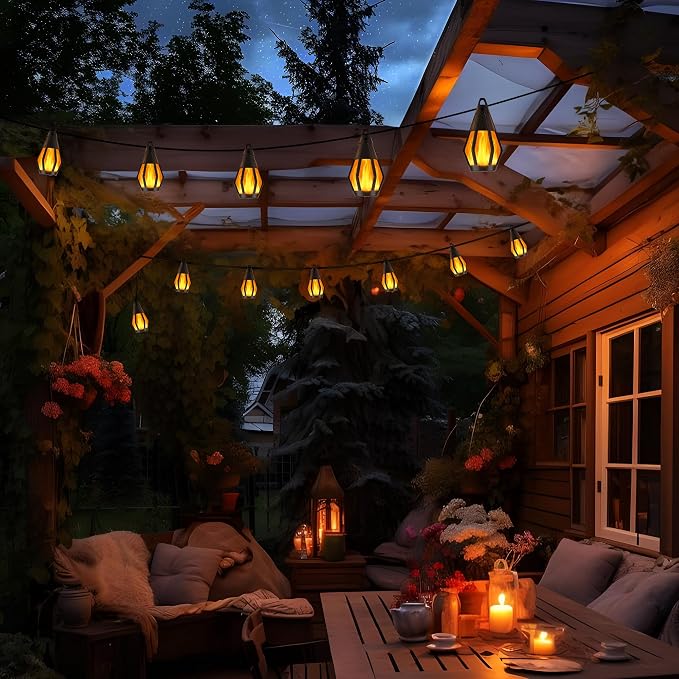 Solar String Lights for Outside, 33Ft Solar Patio Light - Image 8