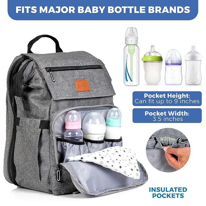 PILLANI Baby Diaper Bag Backpack - Image 4