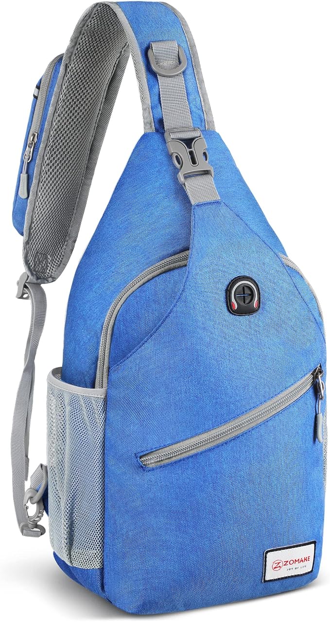 ZOMAKE Sling Bag, Small Crossbody Sling Backpack, Water Resistant Shoulder by ZOMAKE
