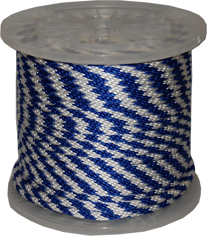 T.W. Evans Cordage Co. 98321 3/8" X 500' Blue and White Derby Rope by T.W+.+Evans+Cordage+Co.